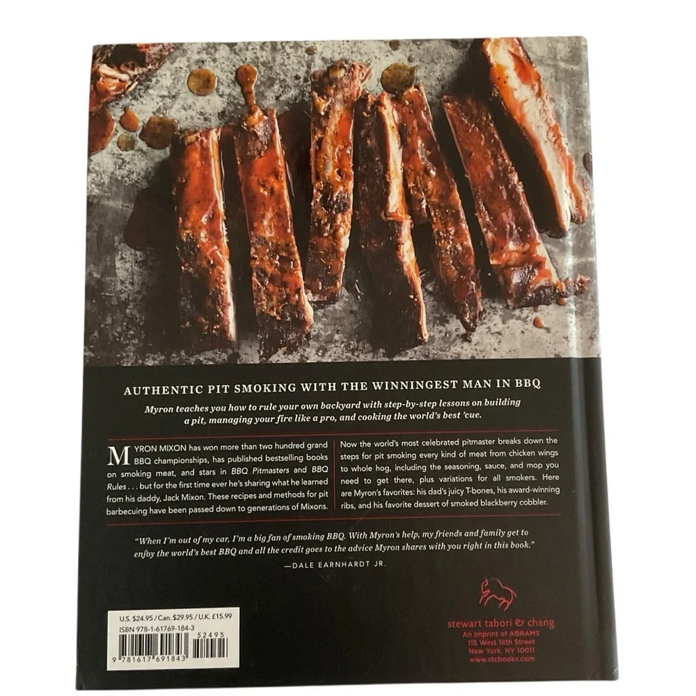 Myron Mixon BBQ Rules Hardcover Smoker Cookbook Guide
